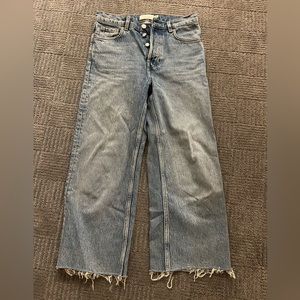 & Other Stories straight leg cropped denim